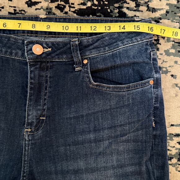Riders by Lee Jeans Indigo Womens 12 Bootcut Mid Rise 90s Retro Grunge Western - Picture 7 of 10